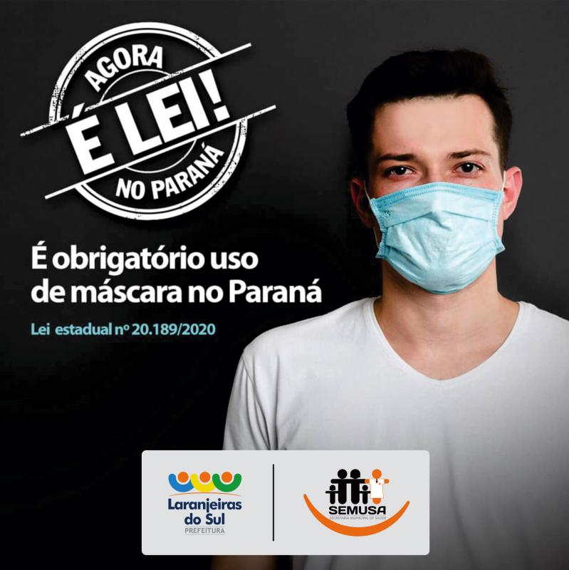 Uso de máscara em ambientes coletivos é obrigatório no Paraná